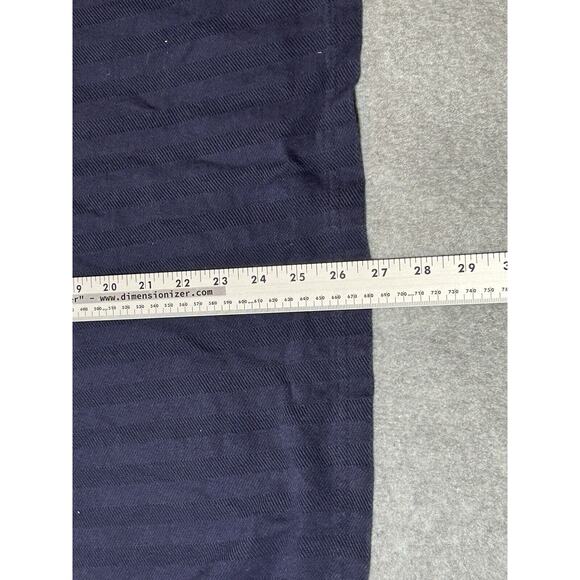 Carhartt Henley Shirt Mens Large Navy Blue Short Sleeve Textured Design Buttons - Picture 4 of 9